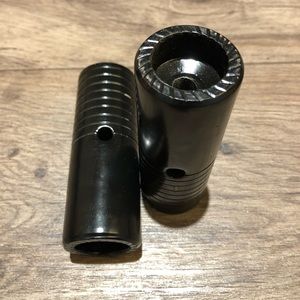 Bike metal black pegs